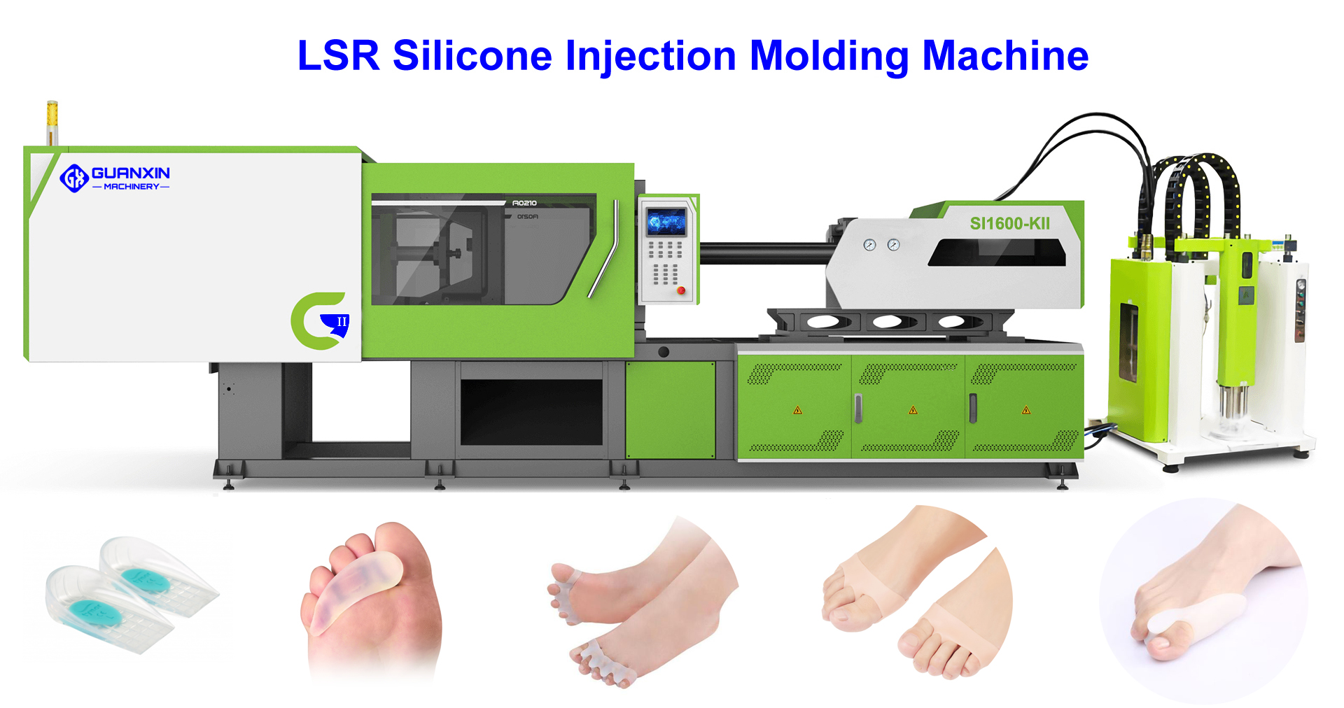 How Silicone Toe Protectors are Made by LSR injection molding machine