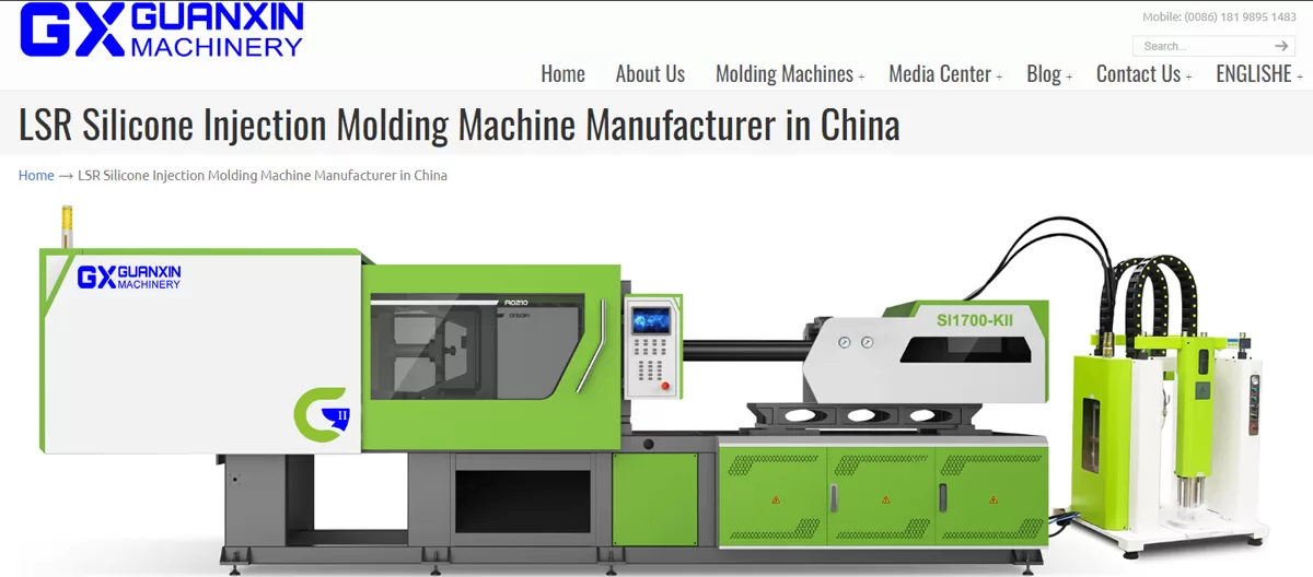 Guanxin Machinery_Top LSR silicone injection machine manufacturer in China